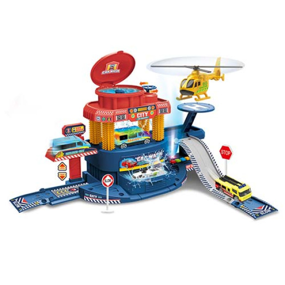 Light + music multi-functional city car wash set 